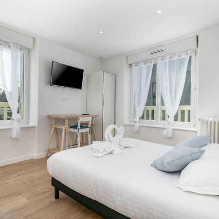 La Recouvrance : Chambre spacieuse avec sdb privative, cuisine et salon partagés, terrasse, proche facs et centre Brest Exterior foto